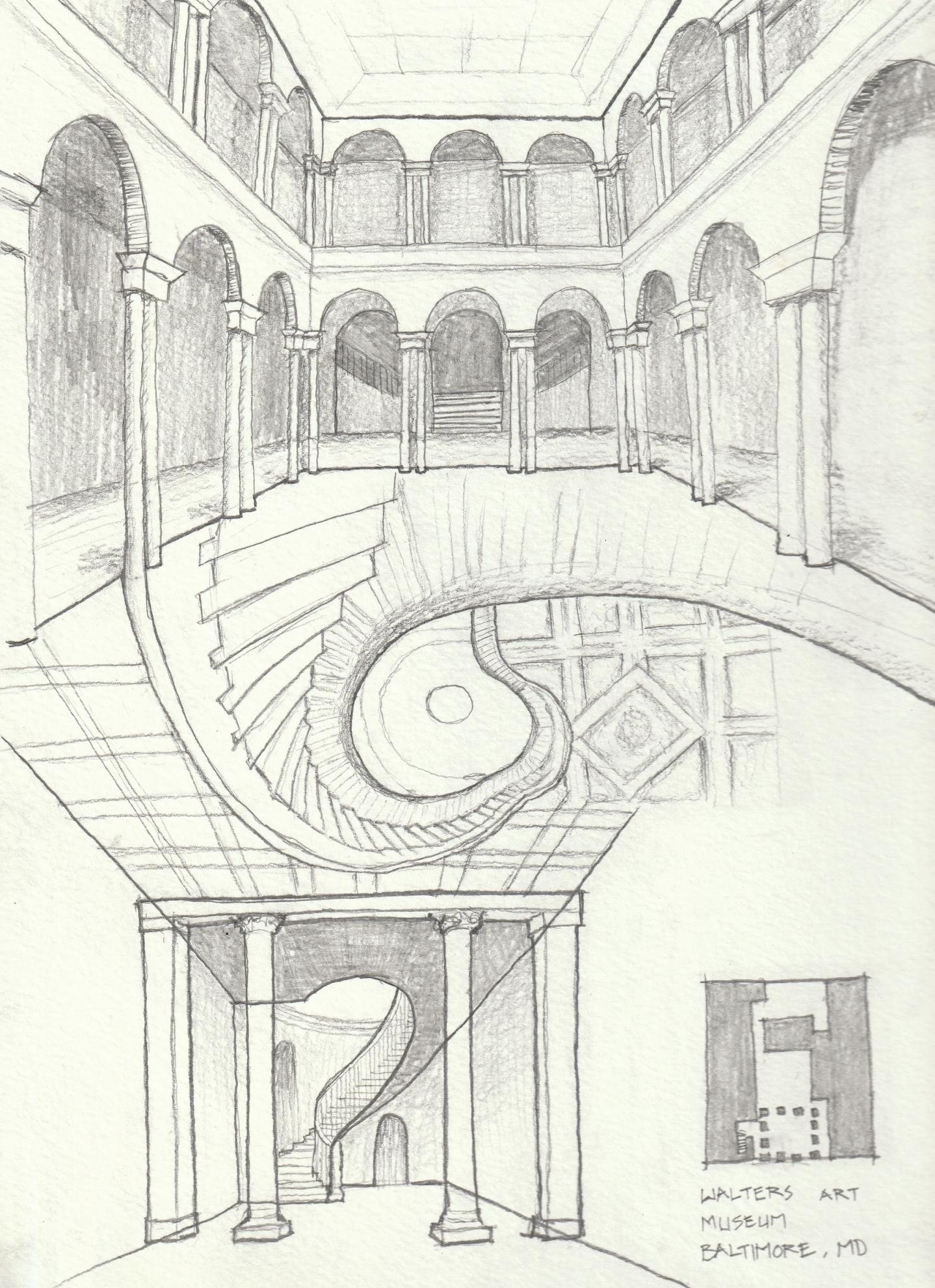 Analytical Sketchbook Drawing  Institute of Classical Architecture  Art