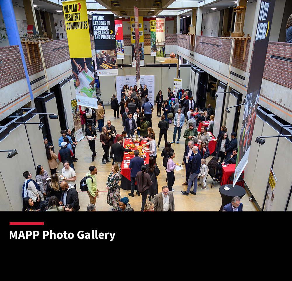 Lots of people talking and eating in the Great Space