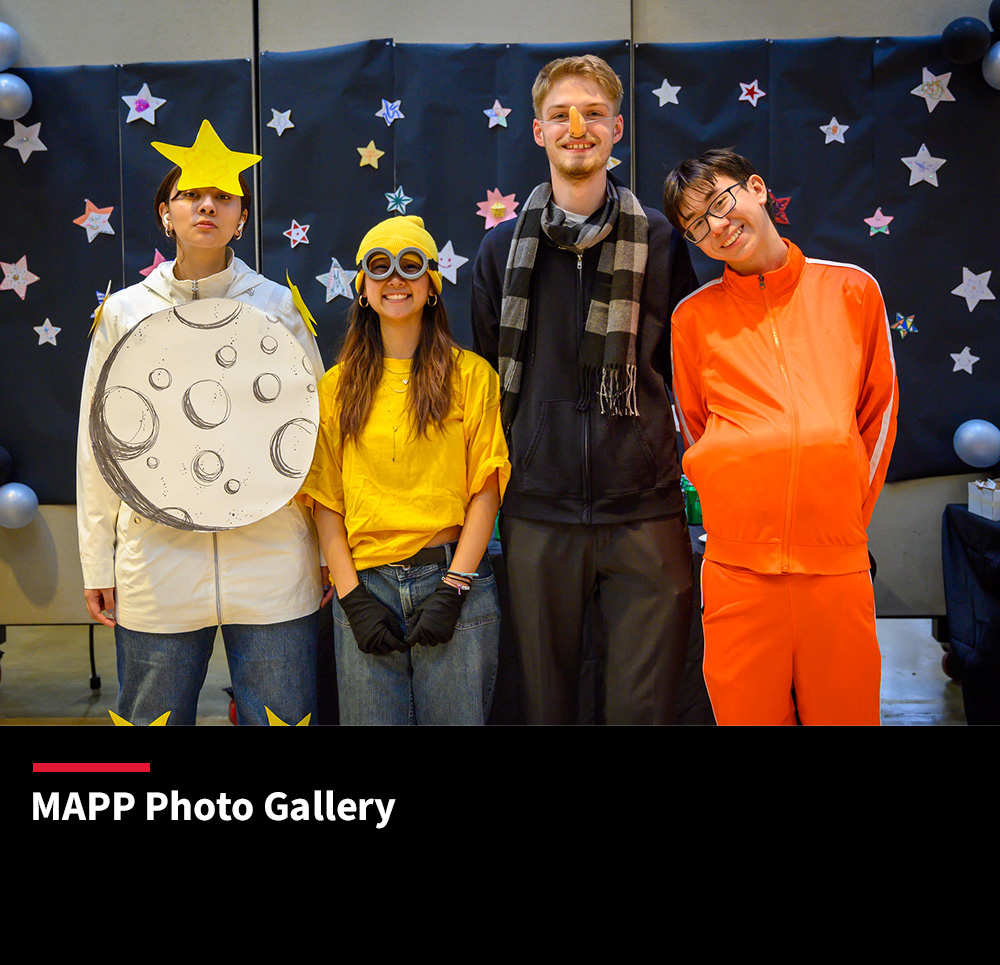 Students dressed up as the "Minions" movie characters for the Great Space Beaux Arts Ball