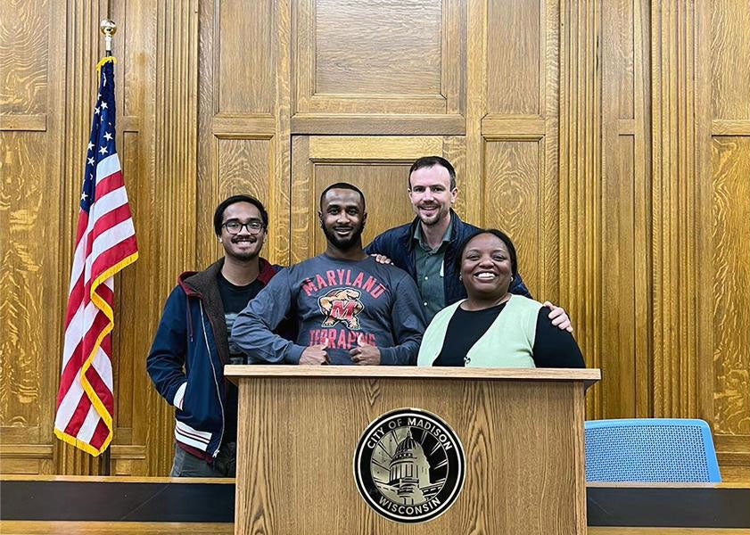 Students at the City of Madison Wisconsin