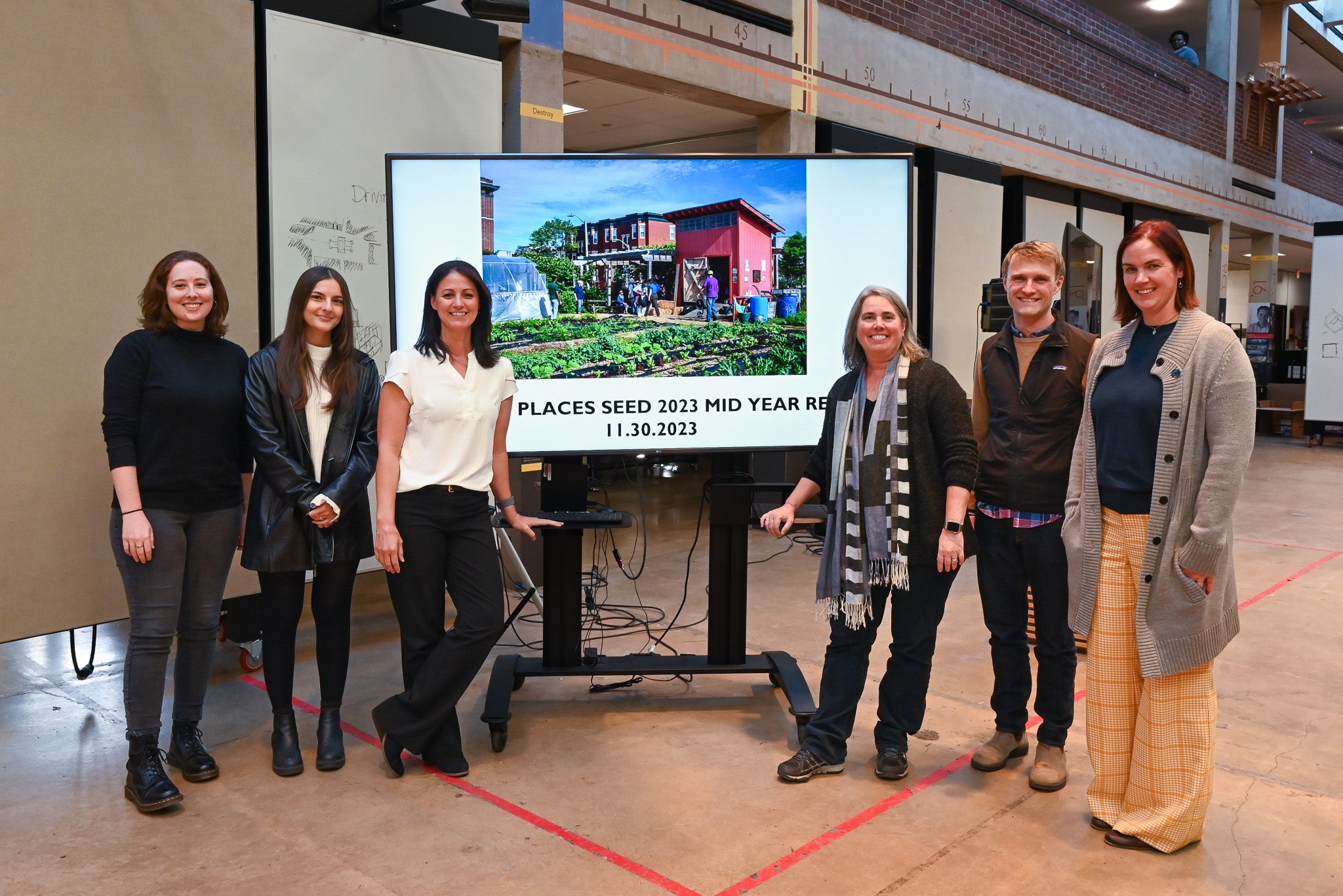 Group shot of Seed Grant awardees and attendees