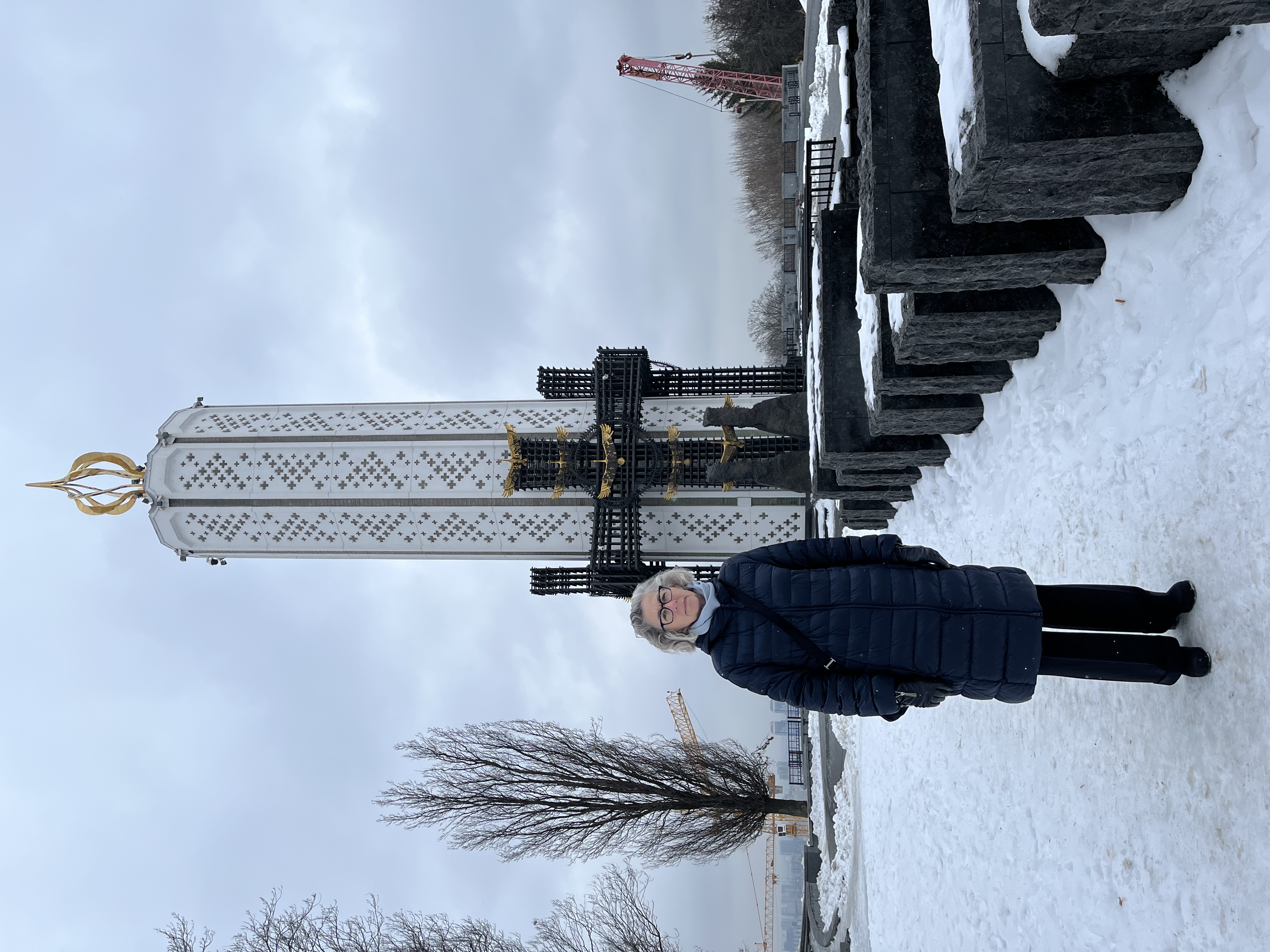 Kurylas at Ukraine's Holodomor Memorial, Candle of Memory.