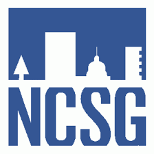 NCSG blue and white logo