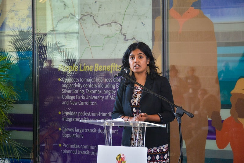 Sheila Somashekhar speaking
