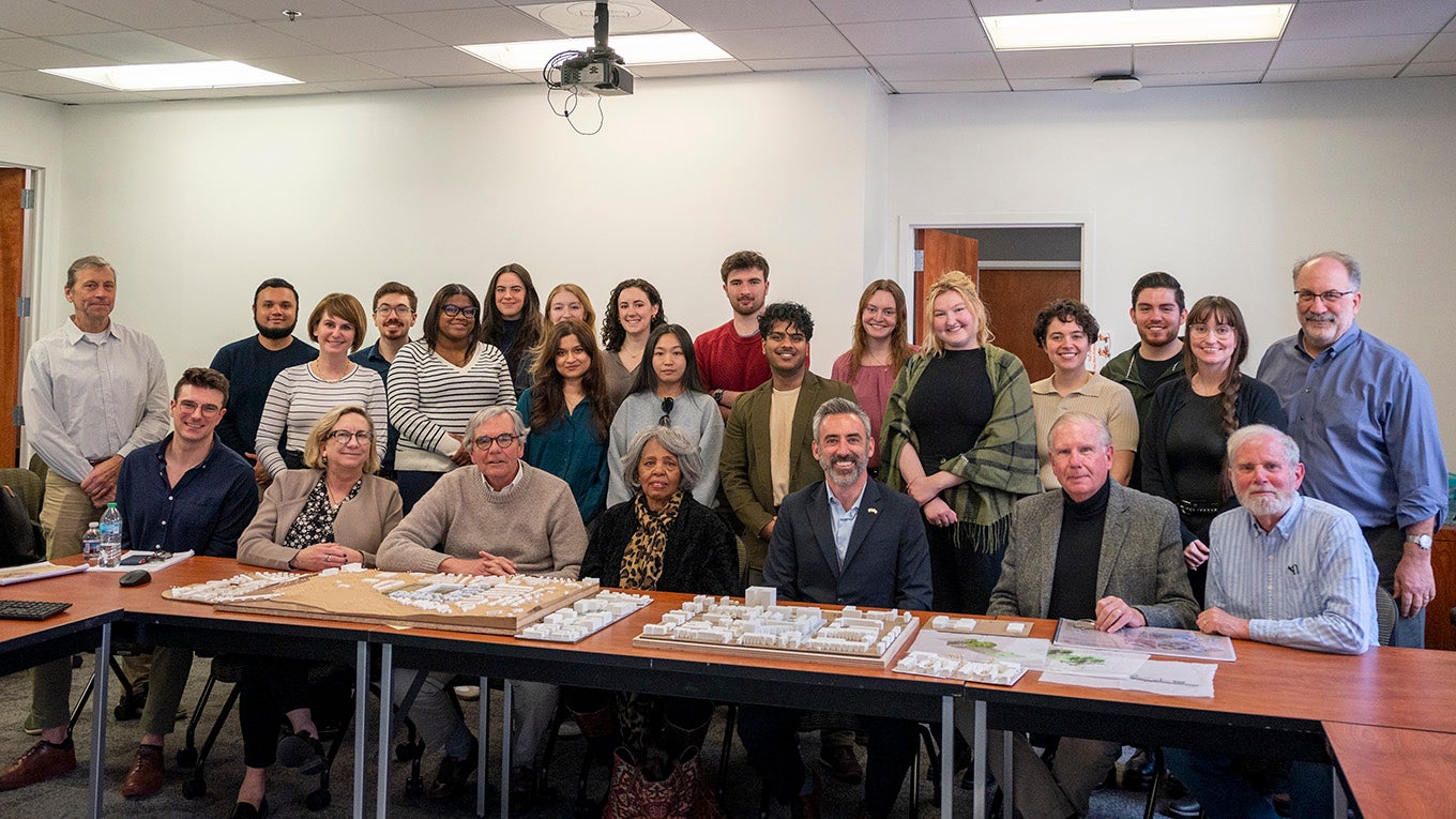 Jacob Day and the Architecture studio students