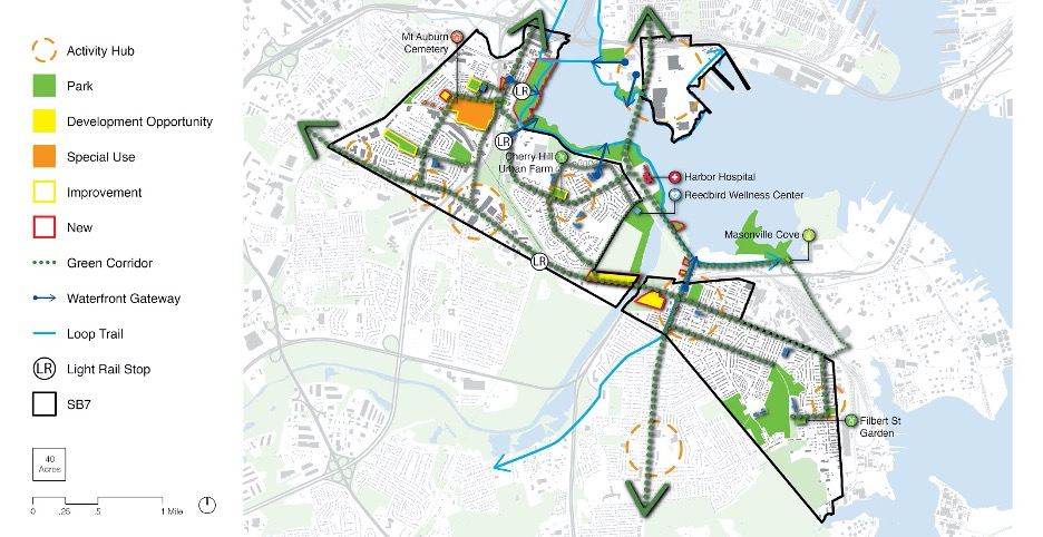 URSP students concept plan for Green Infrastructure