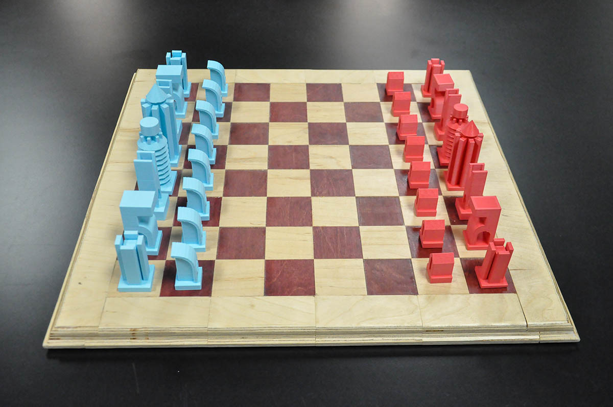 3D printed chess board