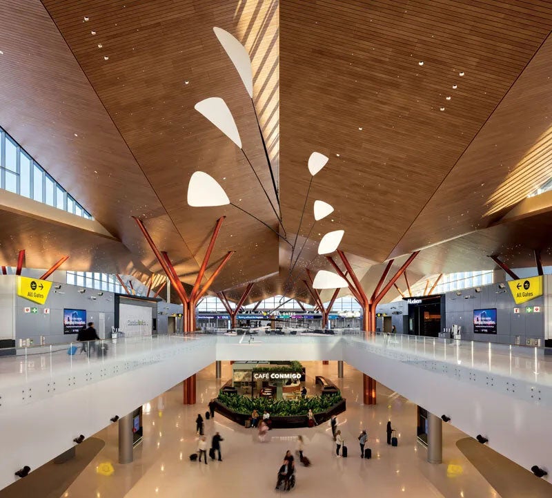 Inside of the Pittsburg airport