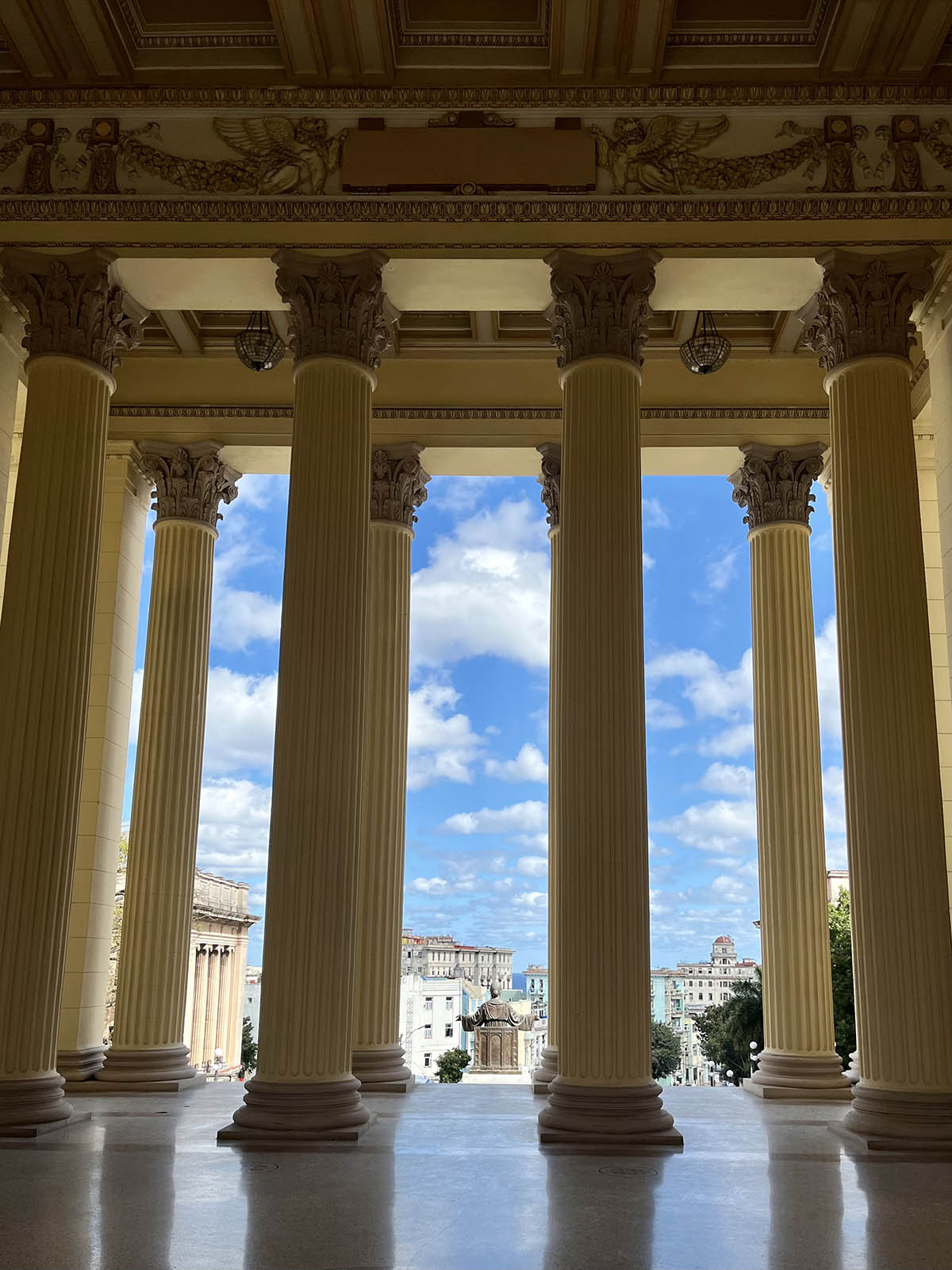 Corinthian columns.