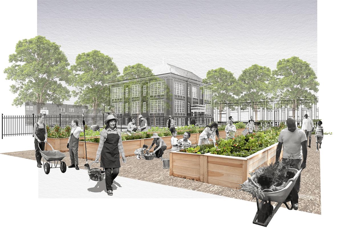 Judy Tram (M.Arch ’24, M.C.P ’24, B.S. in Architecture ’20) received Honors in the 024 AIA Maryland Design Awards for her project "Food Service: Cultivating Food Equity & Resilience in the Heart of Ivy City."