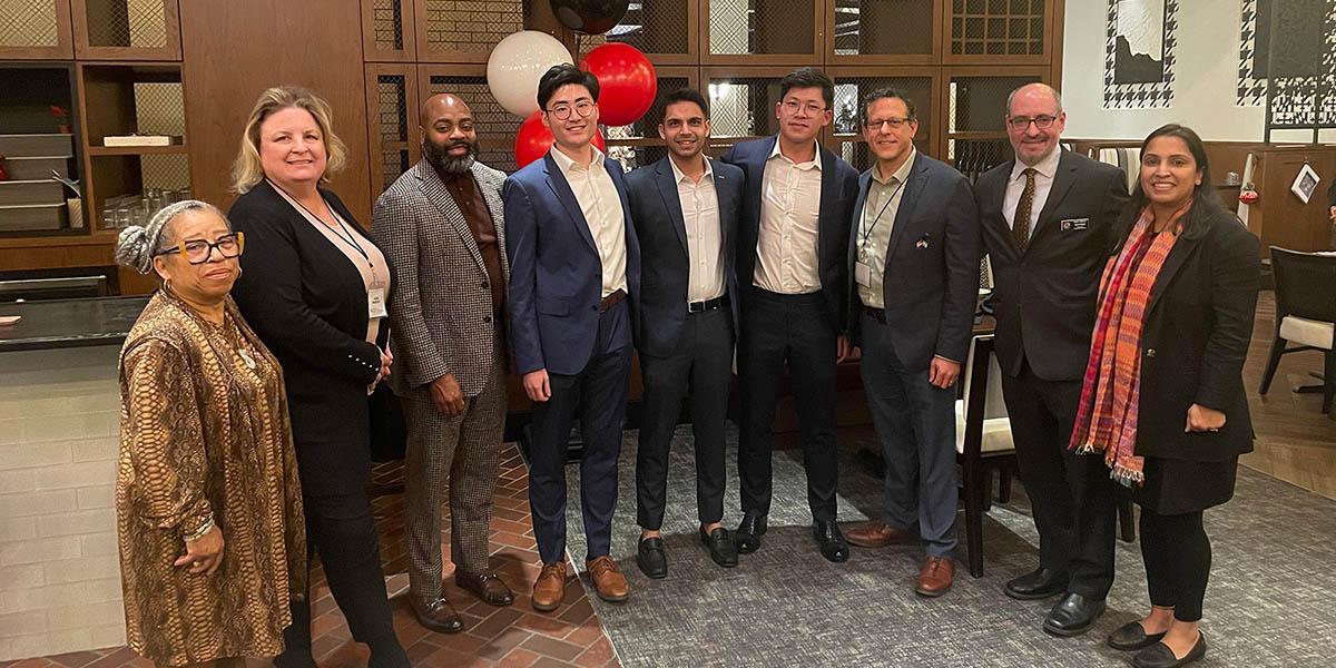 Group shot of Columbia University's Colvin Case Study Challenge team