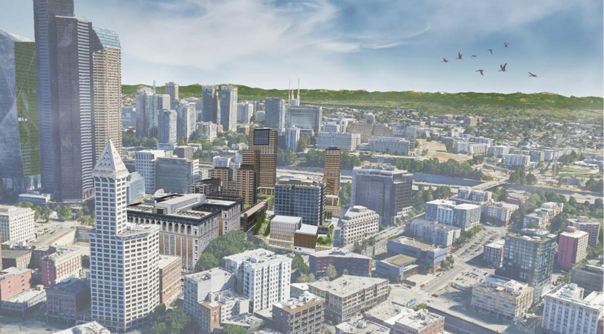 ULI Hines project rendering for "The Cascades"