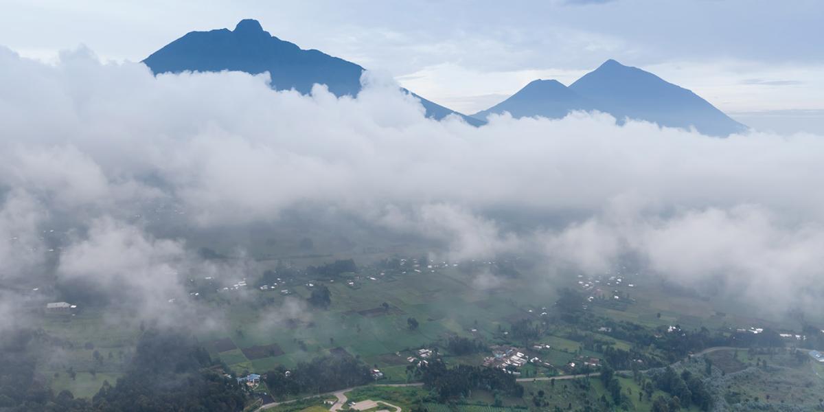 Foggy mountains