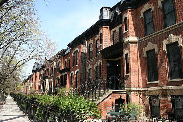 Row housing in Washington DC