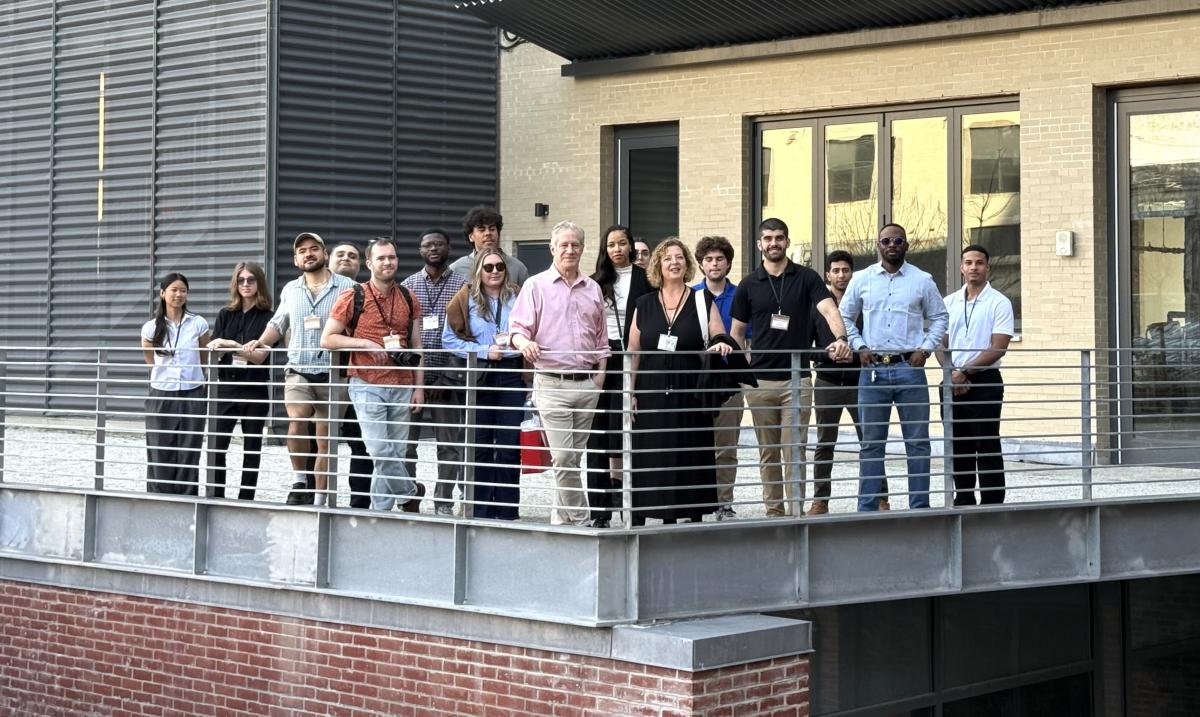 Scott Metzner with students from the school of architecture