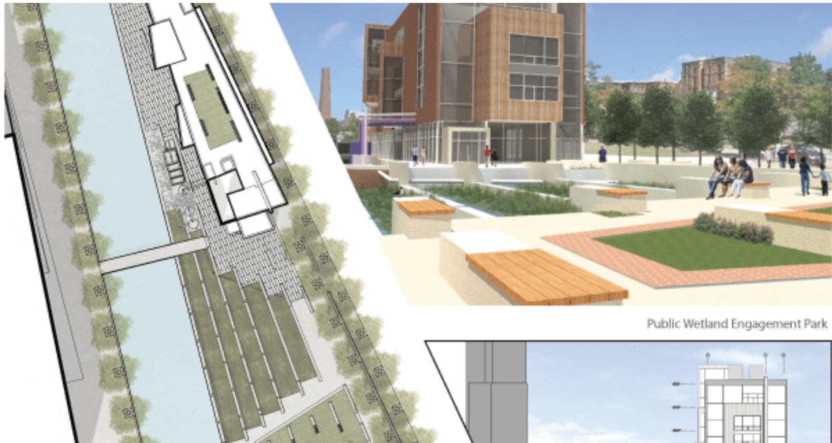 Winning rendering: Public Wetland engagement park 