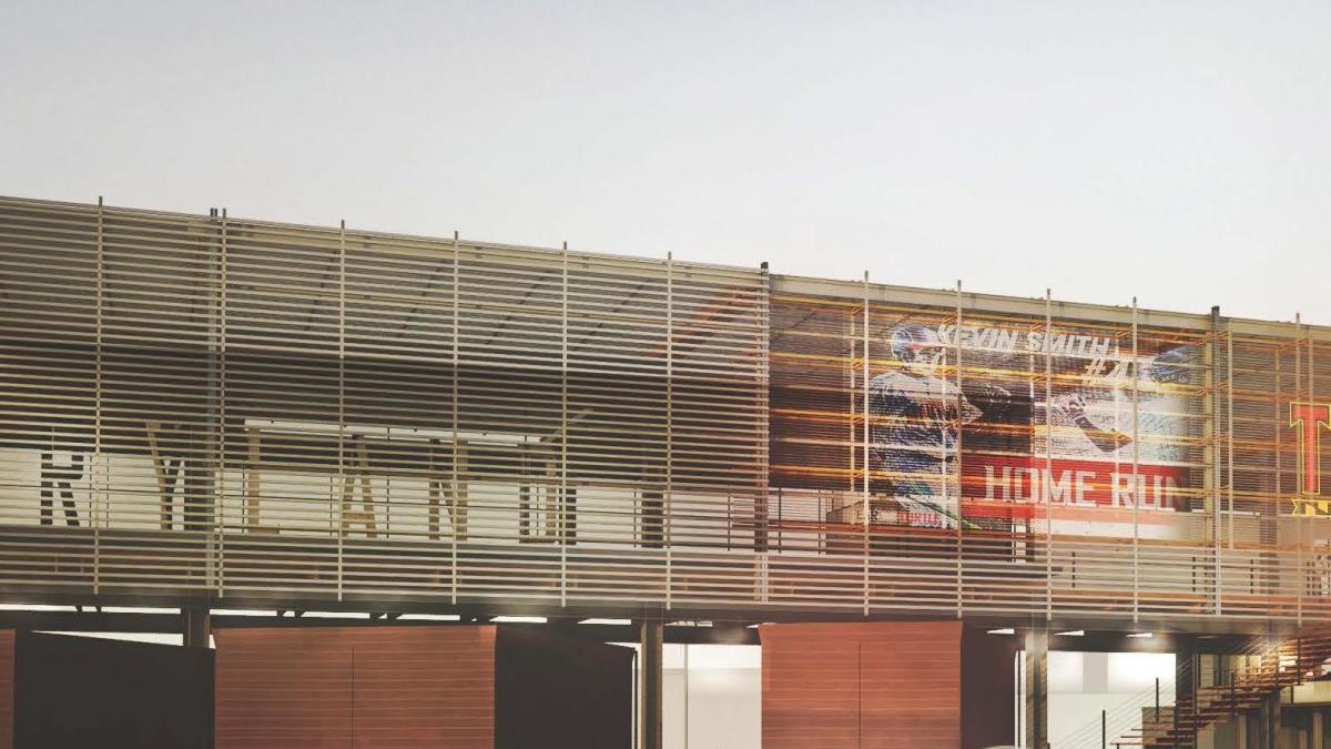 Small section of UMD's football stadium 