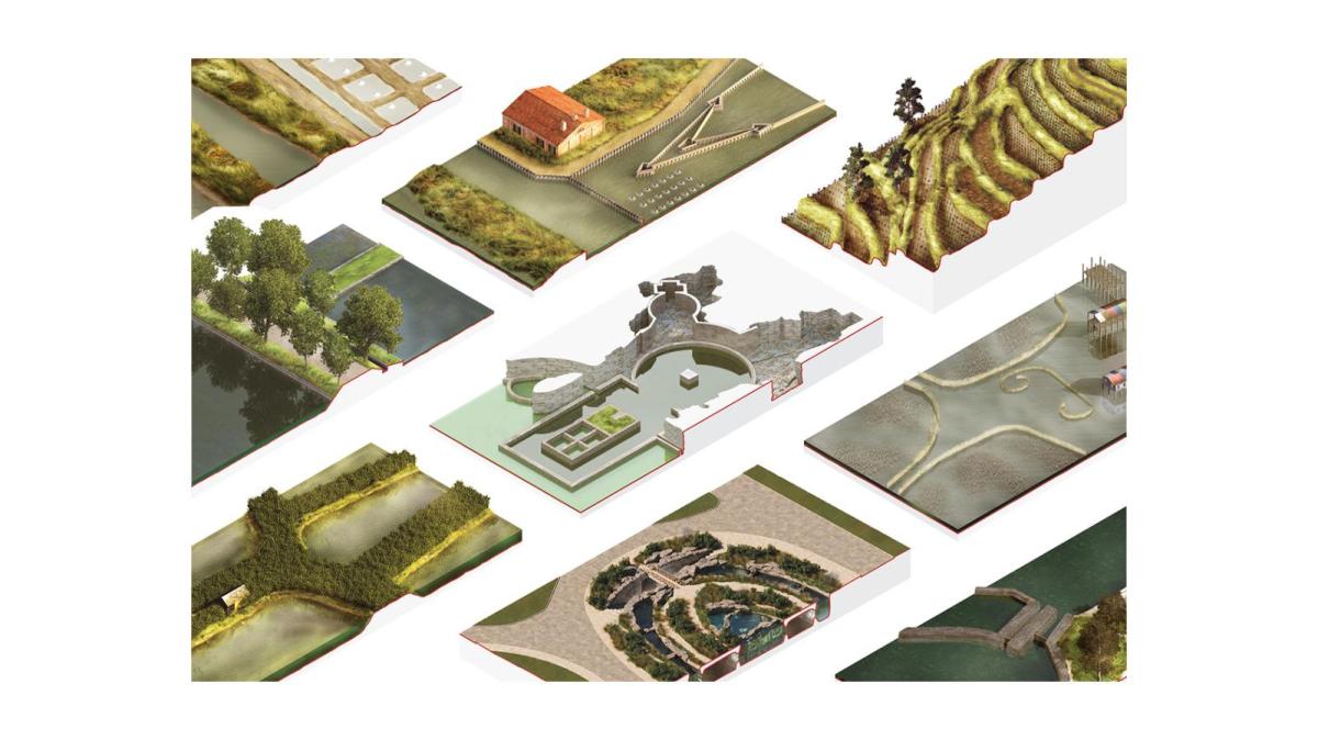 Renderings of aquaculture landscapes