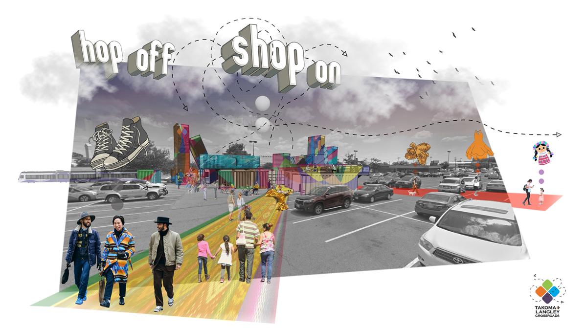 The hop on and off concepts for Takoma/Langley crossroads