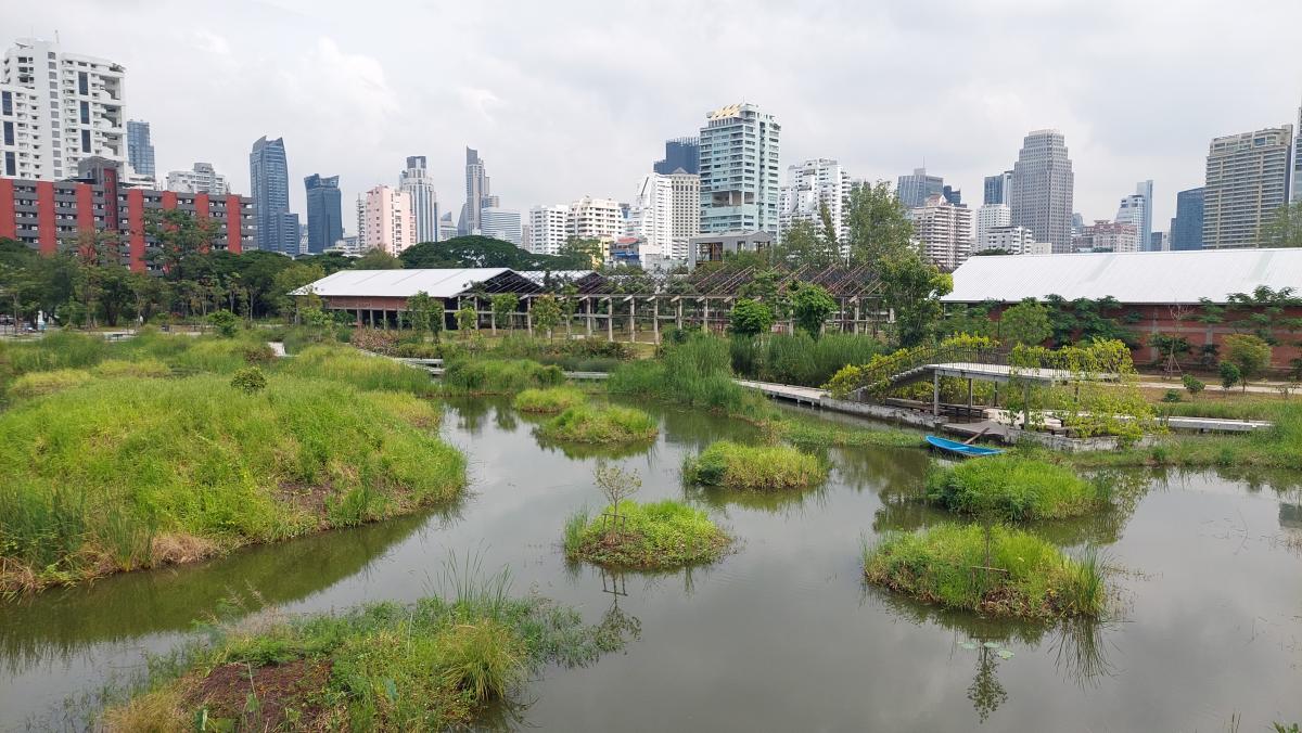 Benjakitti Park in Bangkok, Thailand