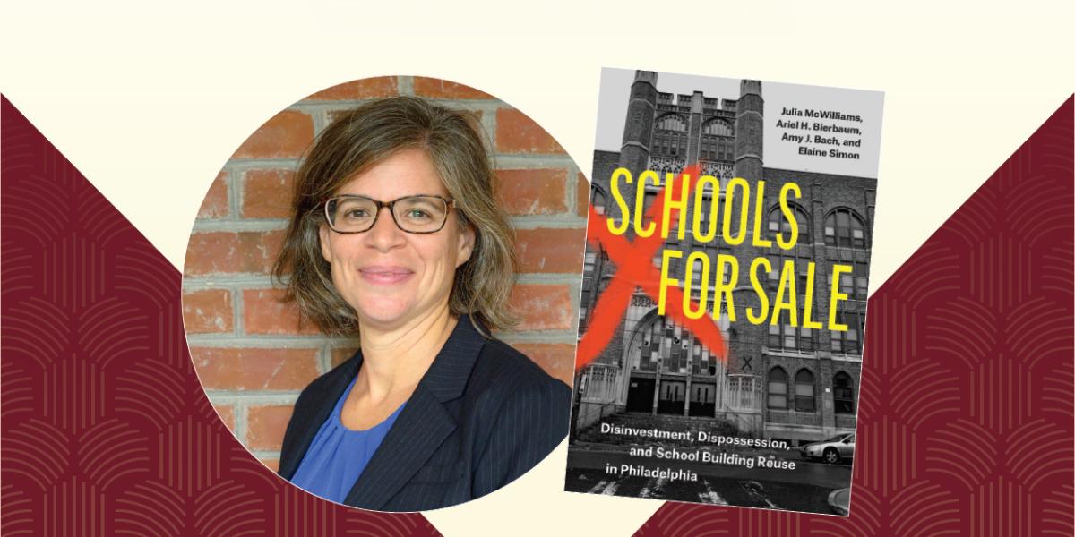 Ariel Bierbaum and her book, Schools for Sale