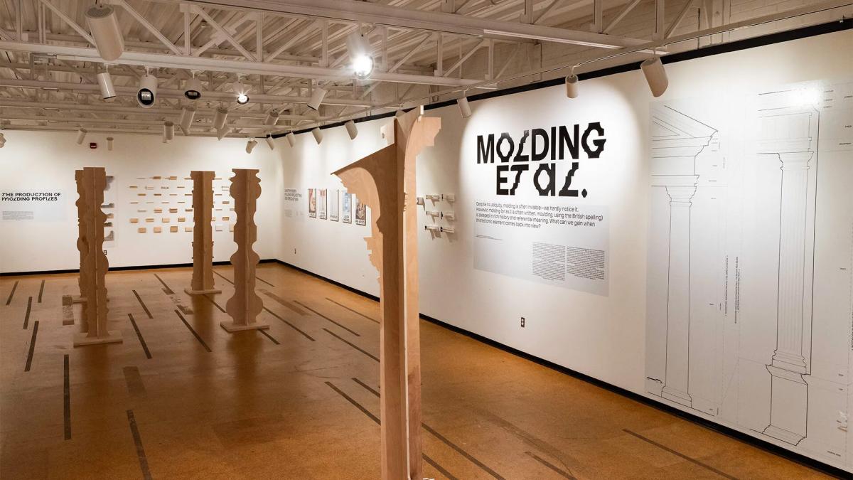 Molding et al exhibit showcasing architecture molding