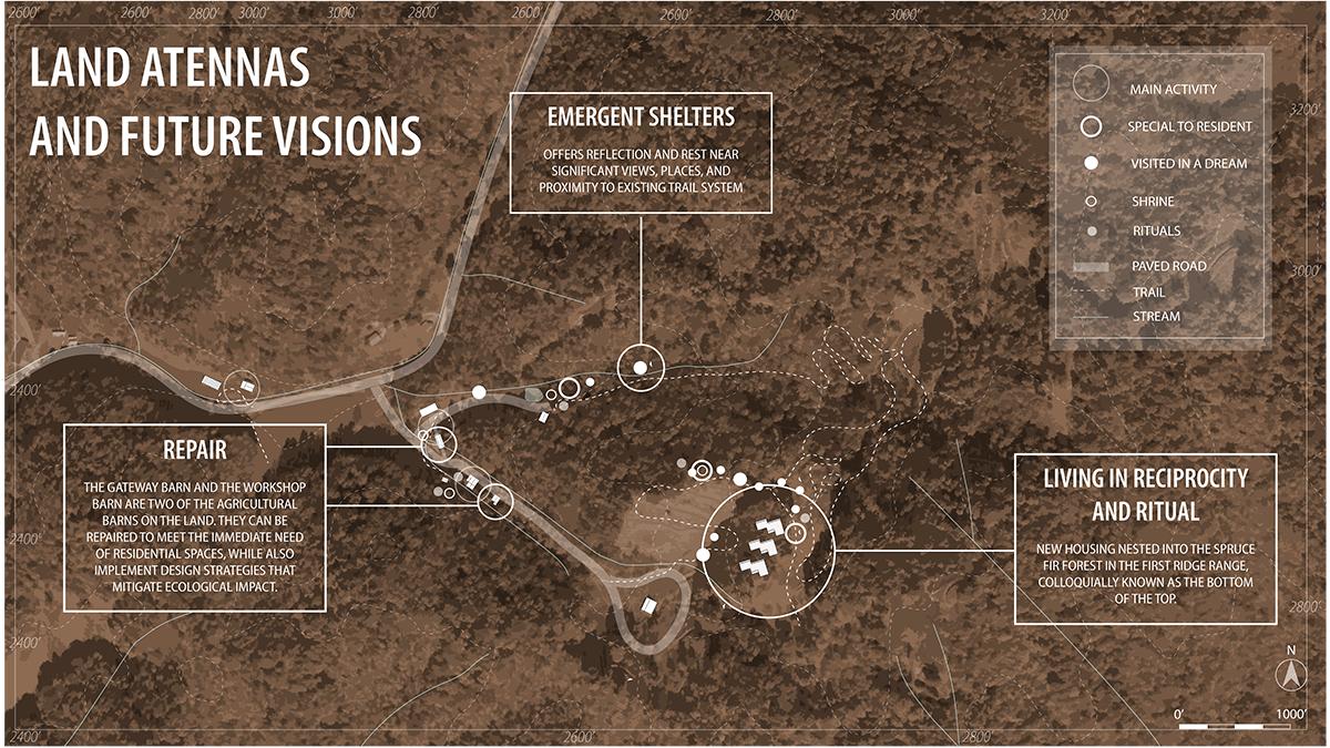 Sub-rural landscape aerial map