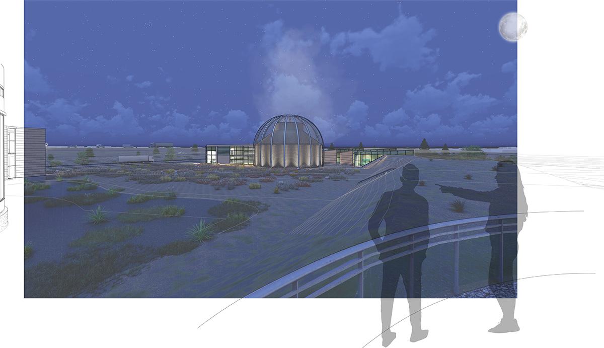 Nuclear power plant rendering