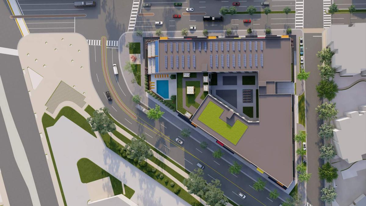Siteplan view of The Starburst