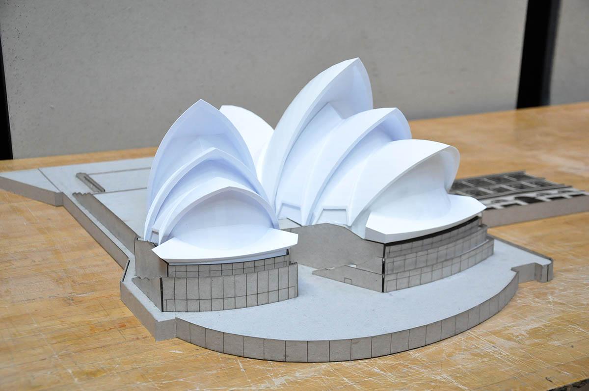 Model of the sydney opera house