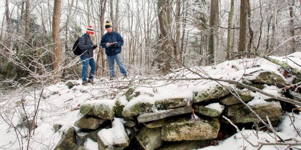 Winter scene on the Appalachian Trail