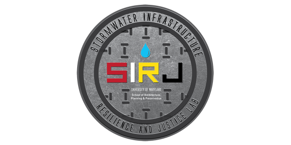 SIRJ logo of a stormwater manhole