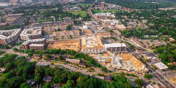 Aerial view of constructions in college park