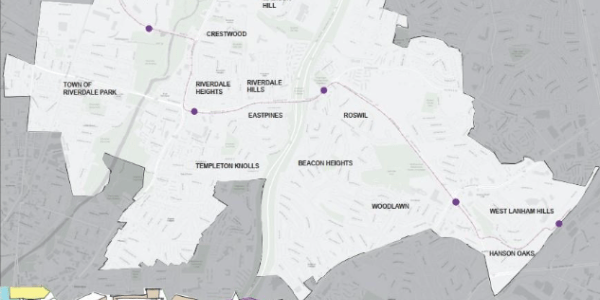 Map of the Greater Riverdale Area