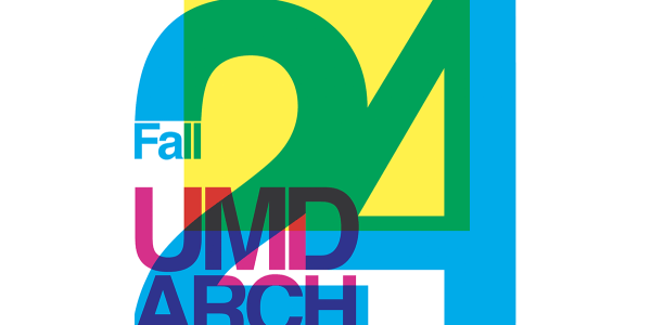 FALL 2024 UMD ARCH text in CMYK colors