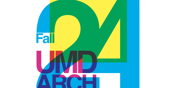 FALL 2024 UMD ARCH text in CMYK colors 