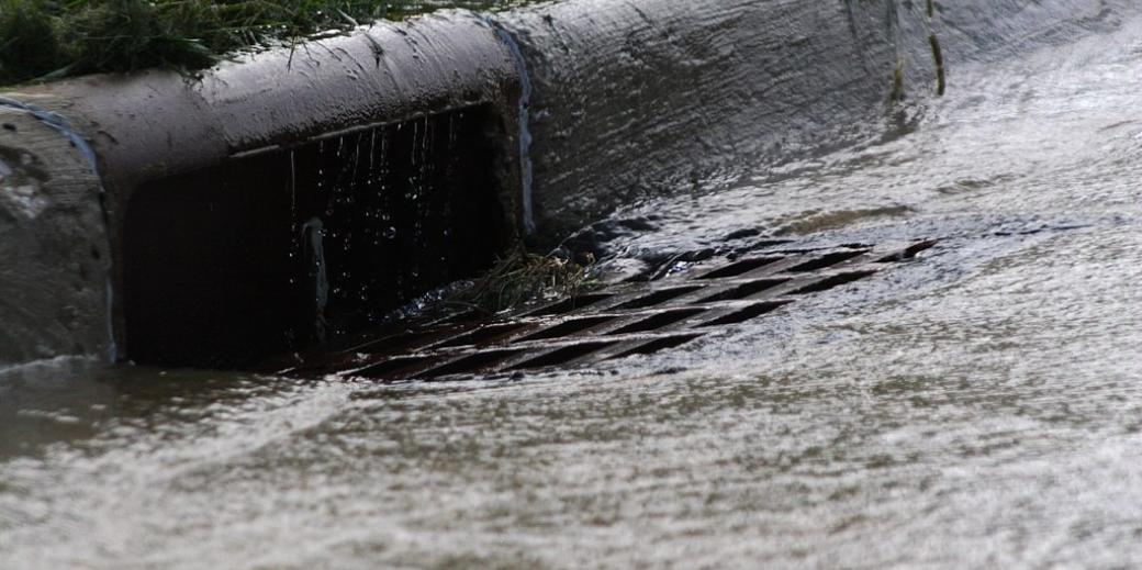 Stormwater drain.