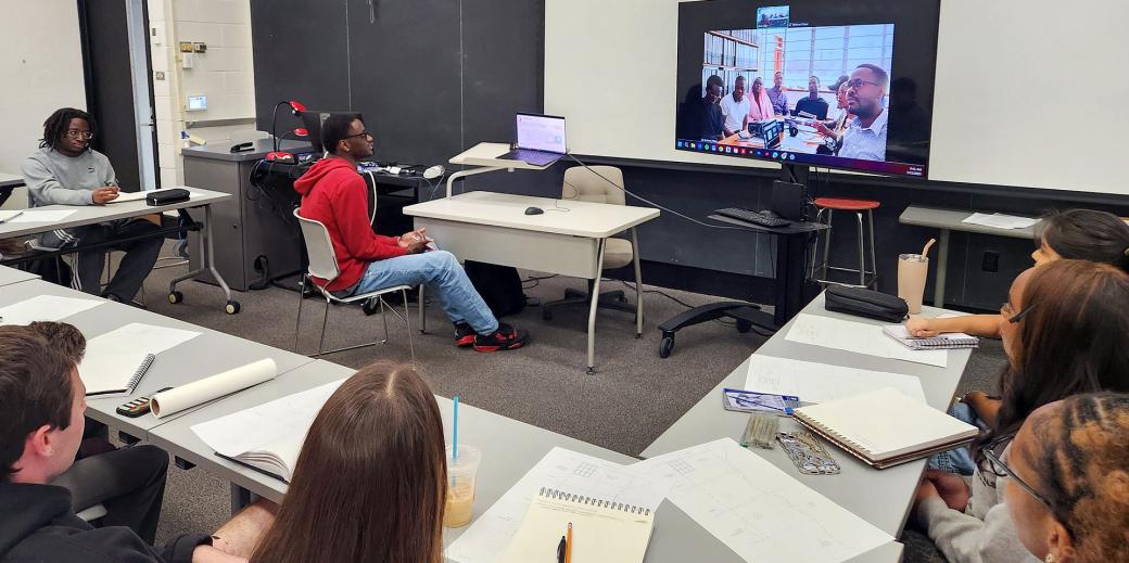 UMD students teleconference with students in Uganda
