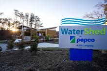 The new Pepco WaterShed Sustainability Center. Photo courtesy of John T. Consoli, University of Maryland