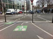 Bicycle routes in Paris