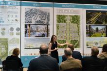 Sara Conover presenting her M.ARCH thesis