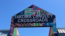 Takoma Langley Crossroads colorful sign