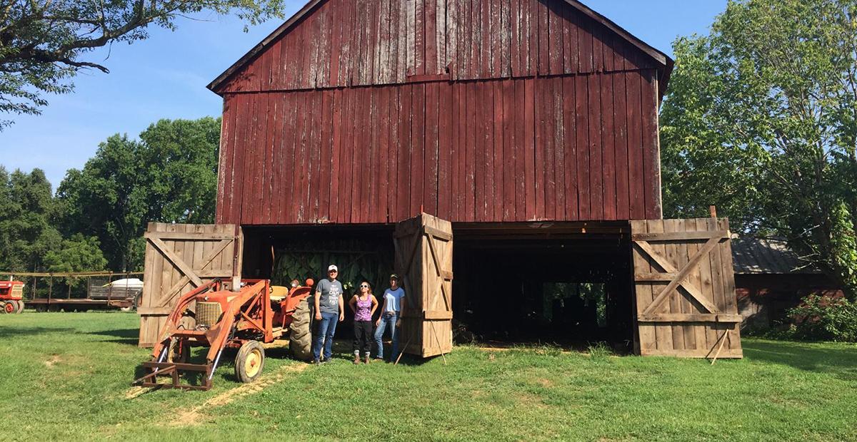 HISP students in front of a barn during the HISP summer program.  