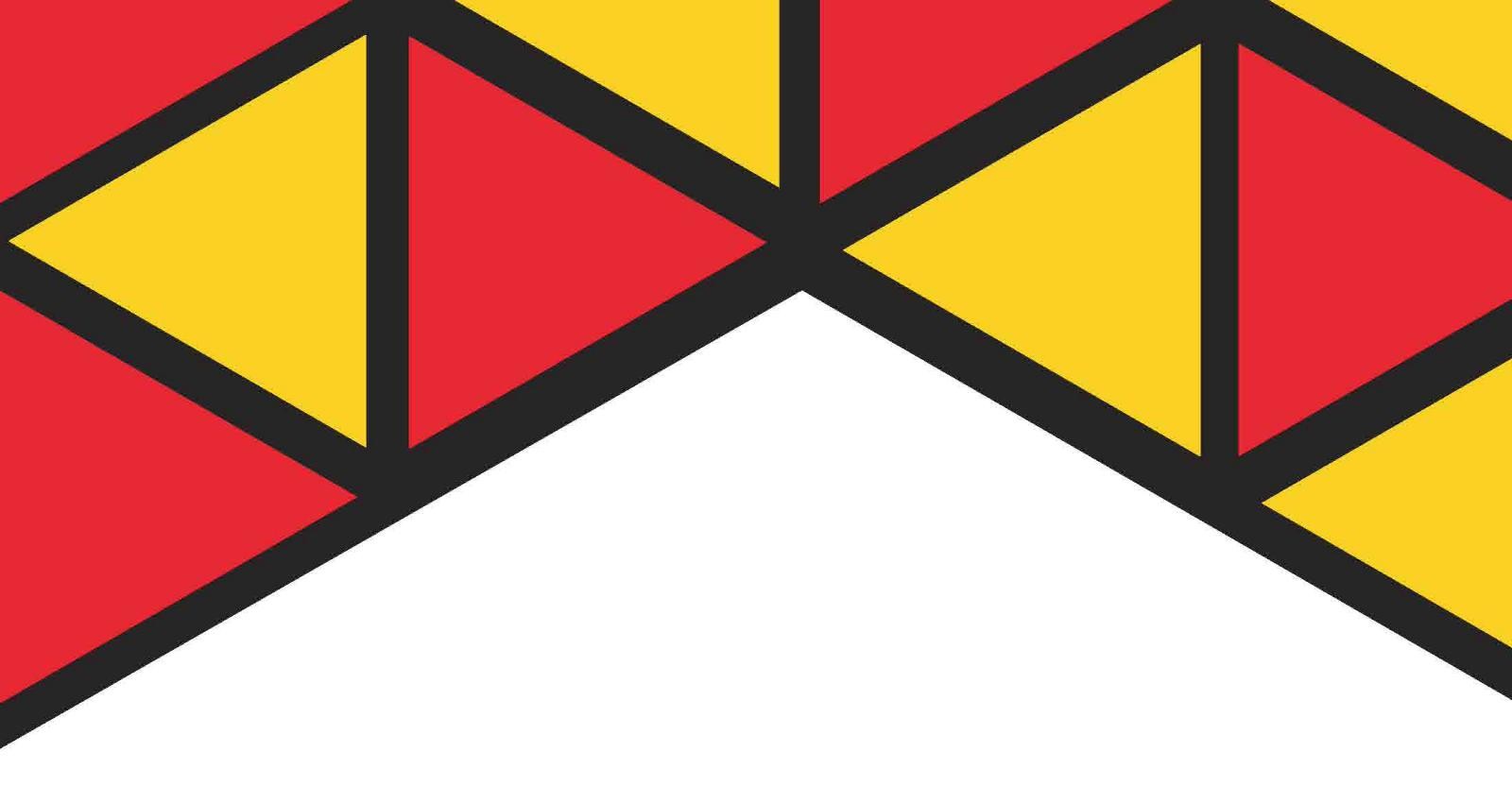 Red and yellow triangular pattern