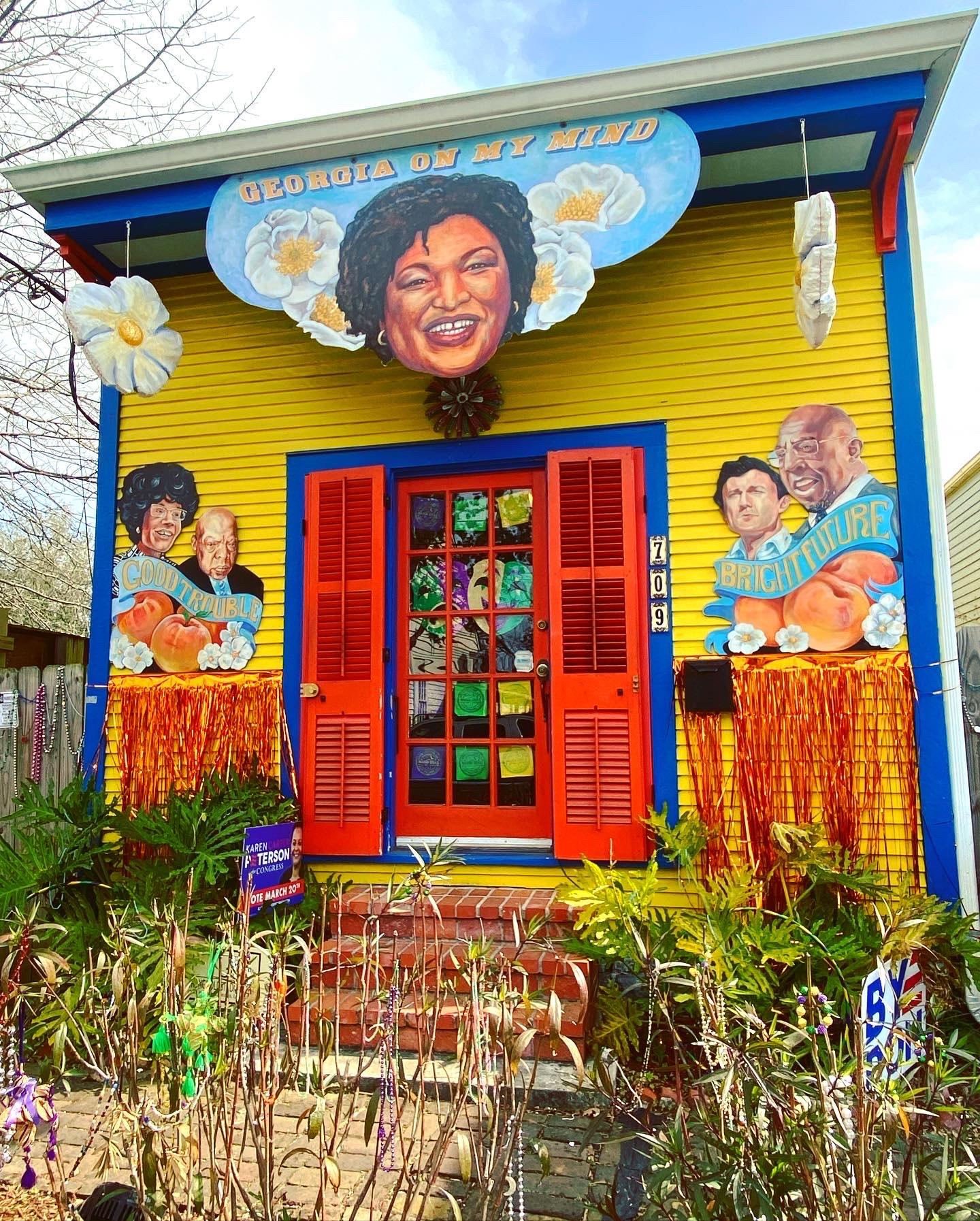 Mardi Gras House float in New Orleans