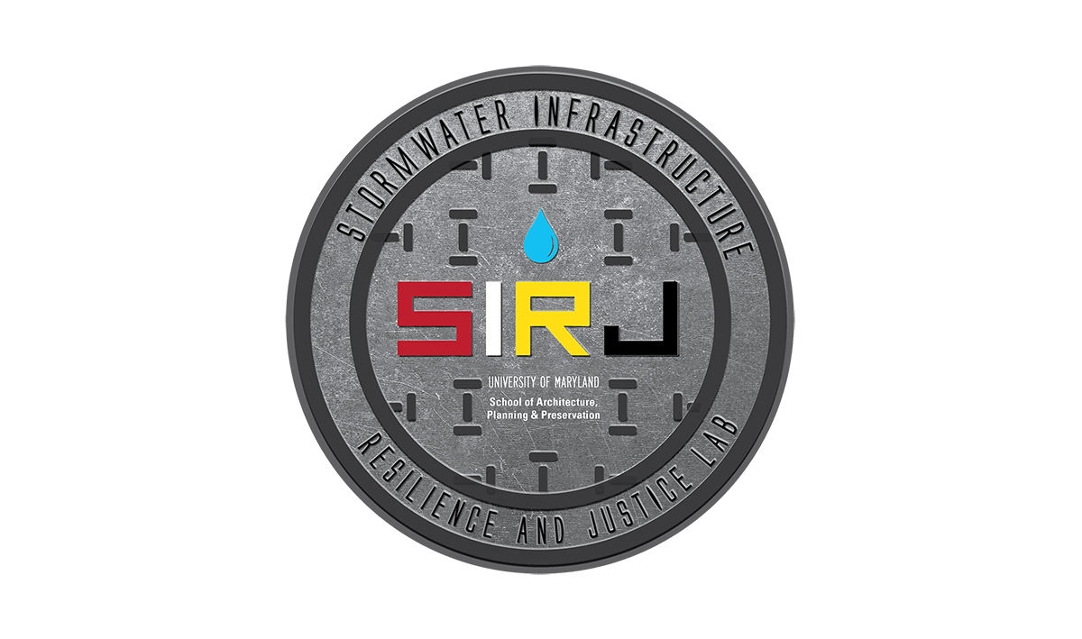 SIRJ logo of a stormwater manhole
