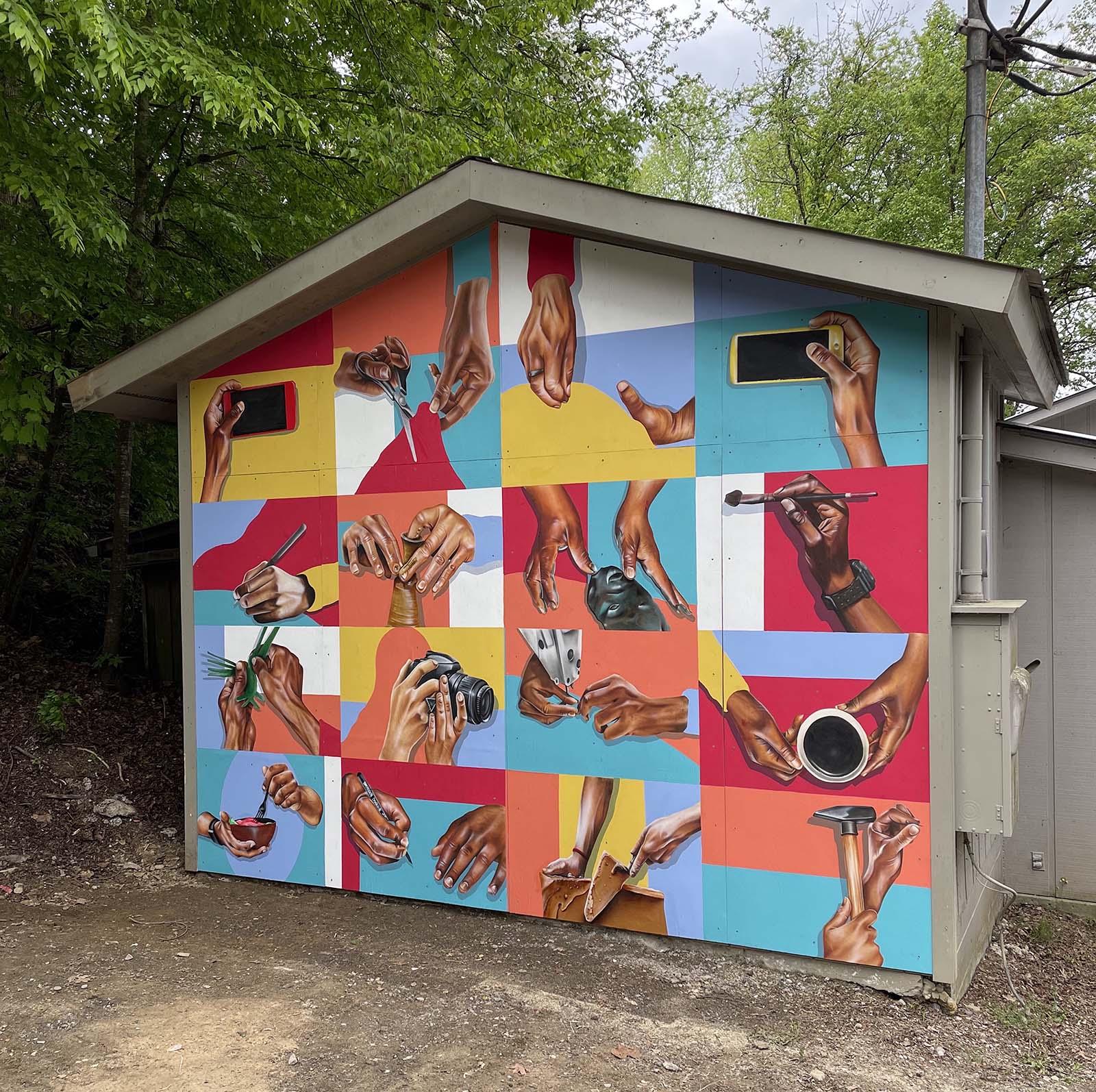 Colorful painted house creative placemaking minor