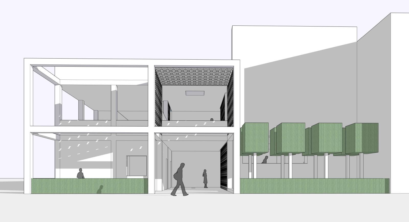 Architecture rendering of a Pavillion