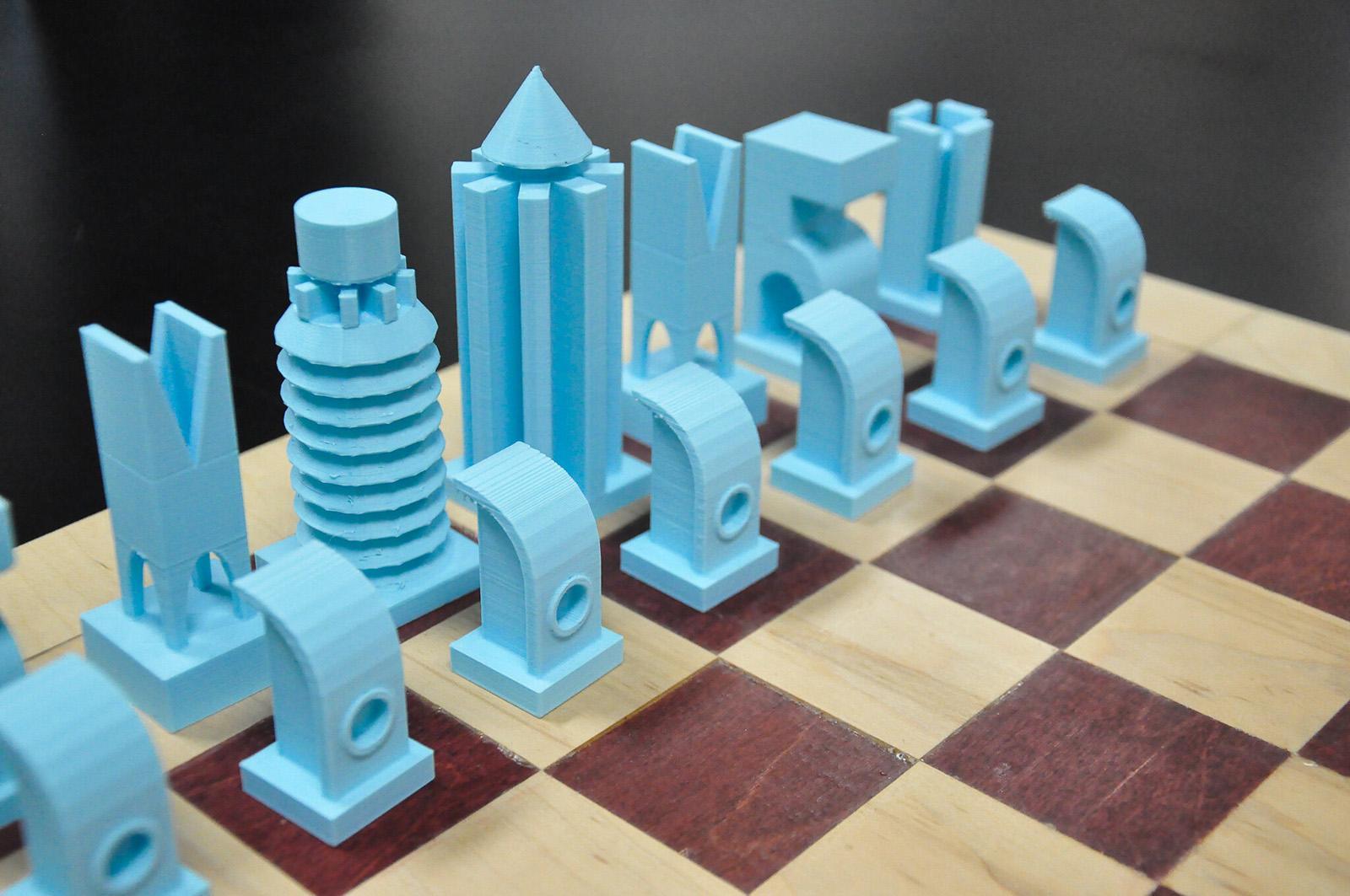 3D printed chessboard