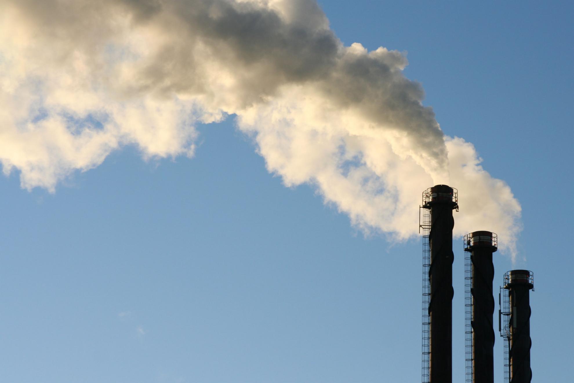 Three smoke stacks